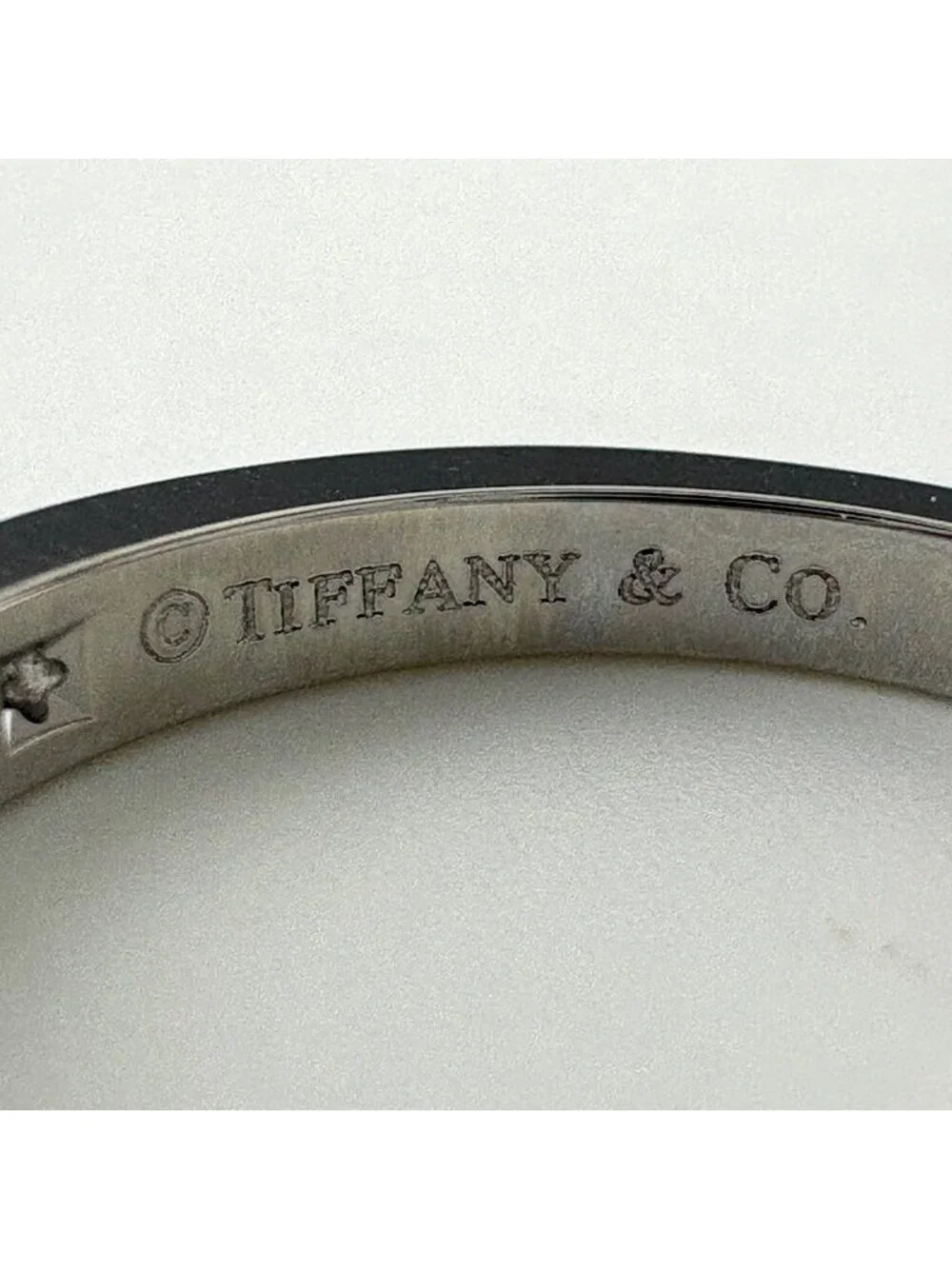 Tiffany & Co Half Circle Ring Platinum Pave Diamond